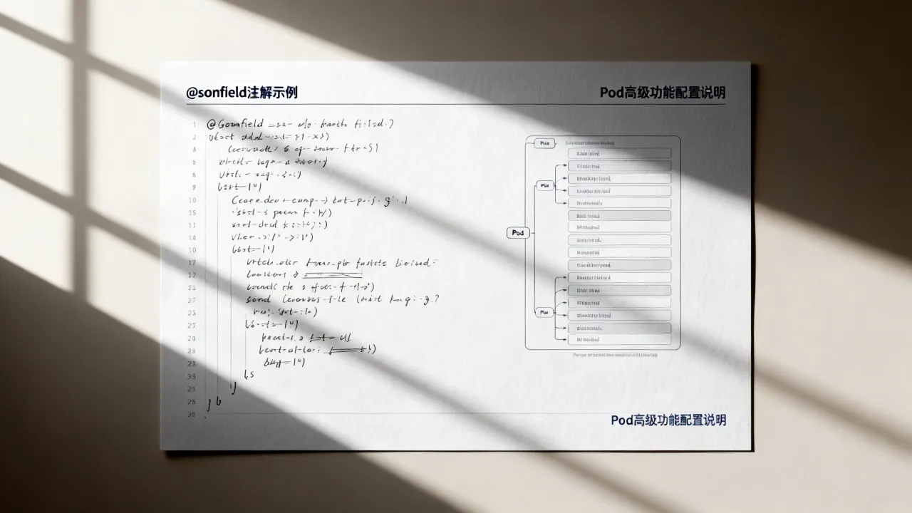 Jsonfield注解怎么用？使用注解配置Pod高级功能详解