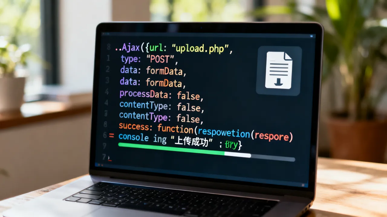 jquery ajax上传文件怎么做？核心代码简析
