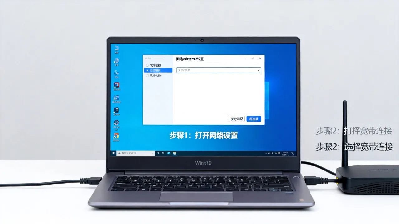 win10专业版怎么设置宽带连接服务器，宽带连接失败怎么办