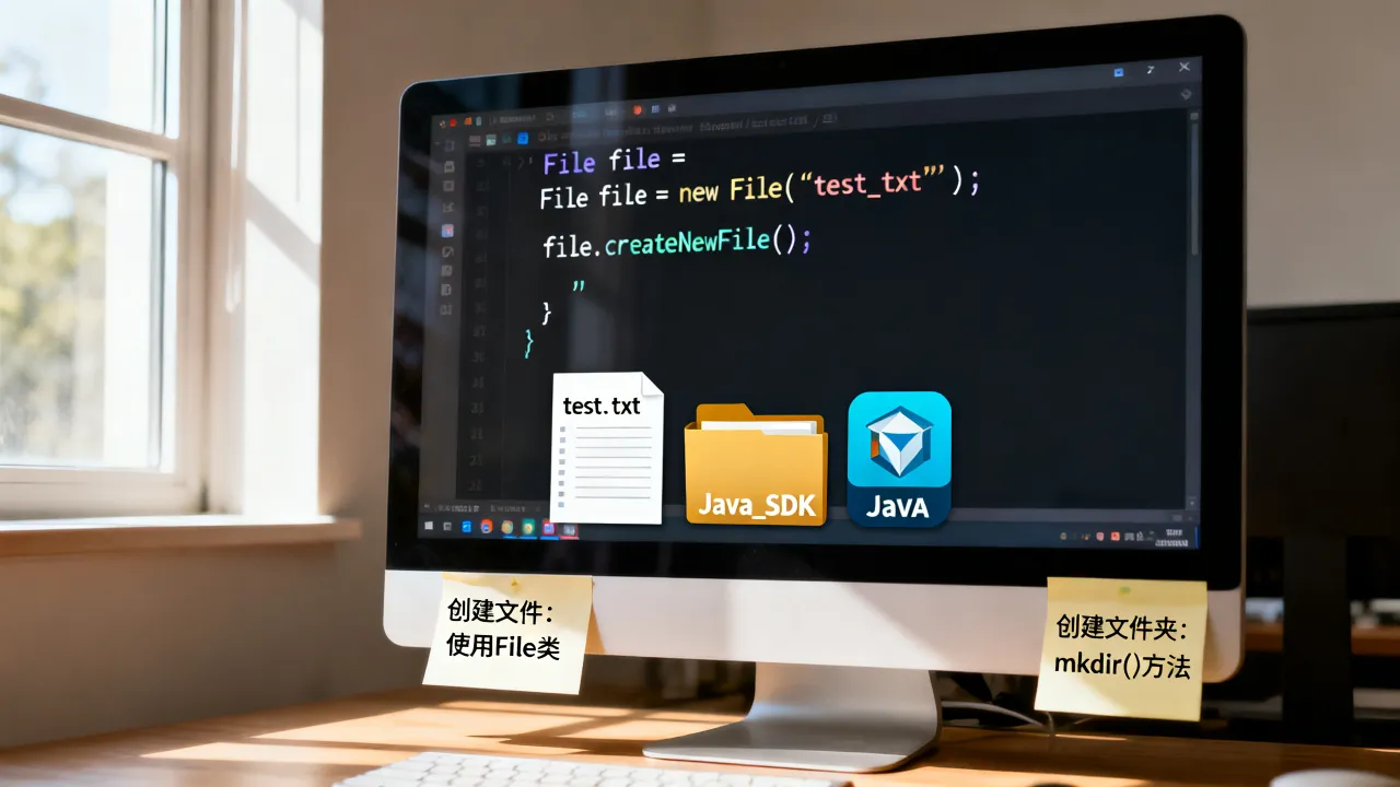 Java如何创建文件和文件夹？Java创建文件_创建文件夹(Java SDK)