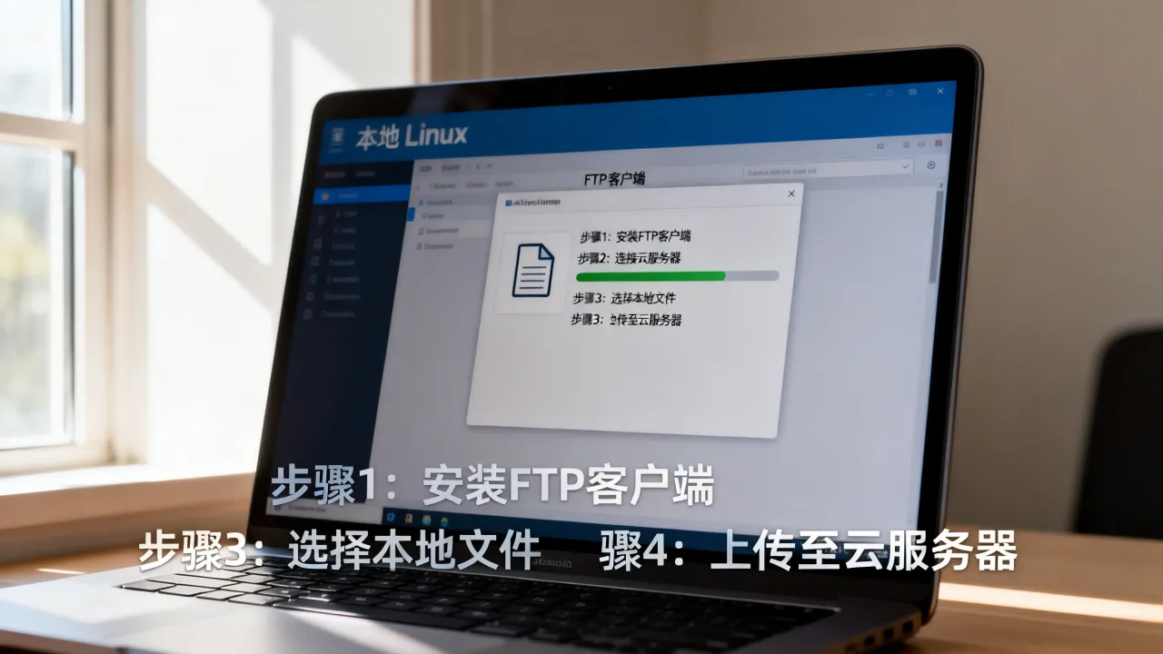 Linux主机FTP上传文件到云服务器怎么操作，本地Linux使用FTP传项目