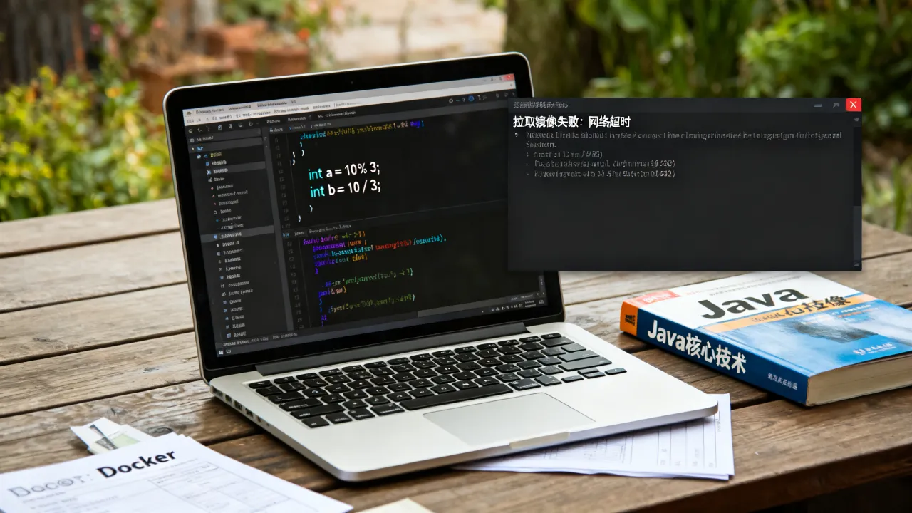 Java取余取整怎么做？拉取镜像失败导致构建失败如何解决？