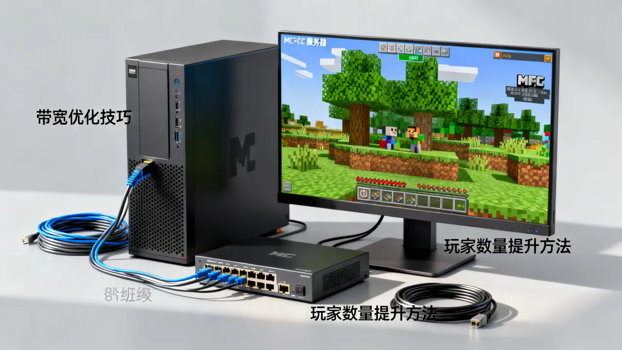 MC服务器怎么用更少的带宽带更多的人，减少带宽占用提升玩家数量技巧