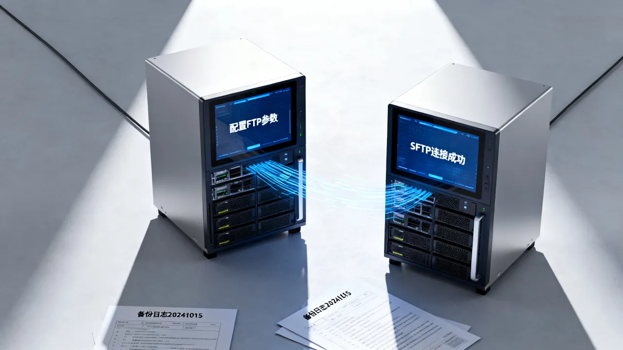 如何实现FTP跨服务器数据备份？远程备份日志至FTP/SFTP服务器最佳方法