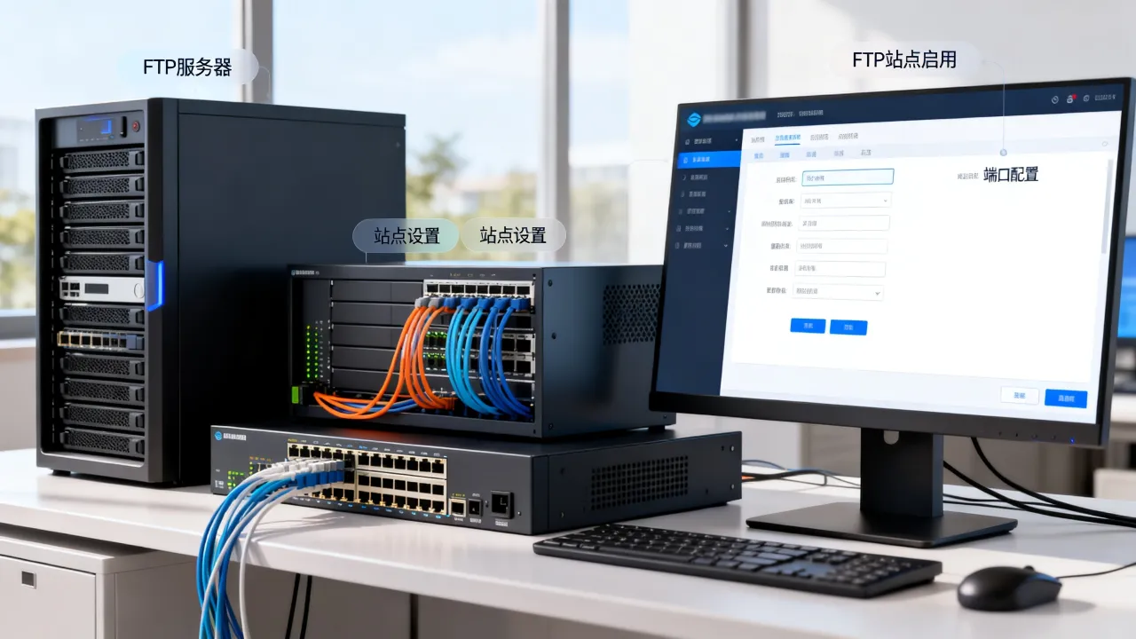 FTP服务器站点在哪里启用，搭建FTP站点怎么设置？