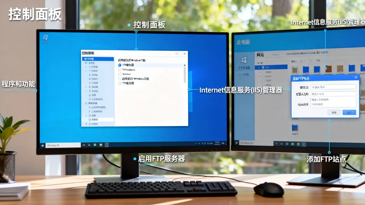 ftp服务器怎么搭建，win10怎么搭建ftp站点？