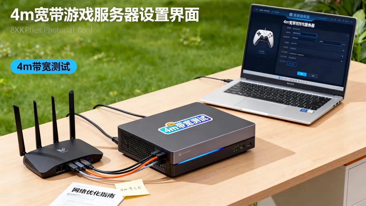 4m宽带游戏服务器怎么设置才不卡，4m宽带能带动游戏服务器吗？