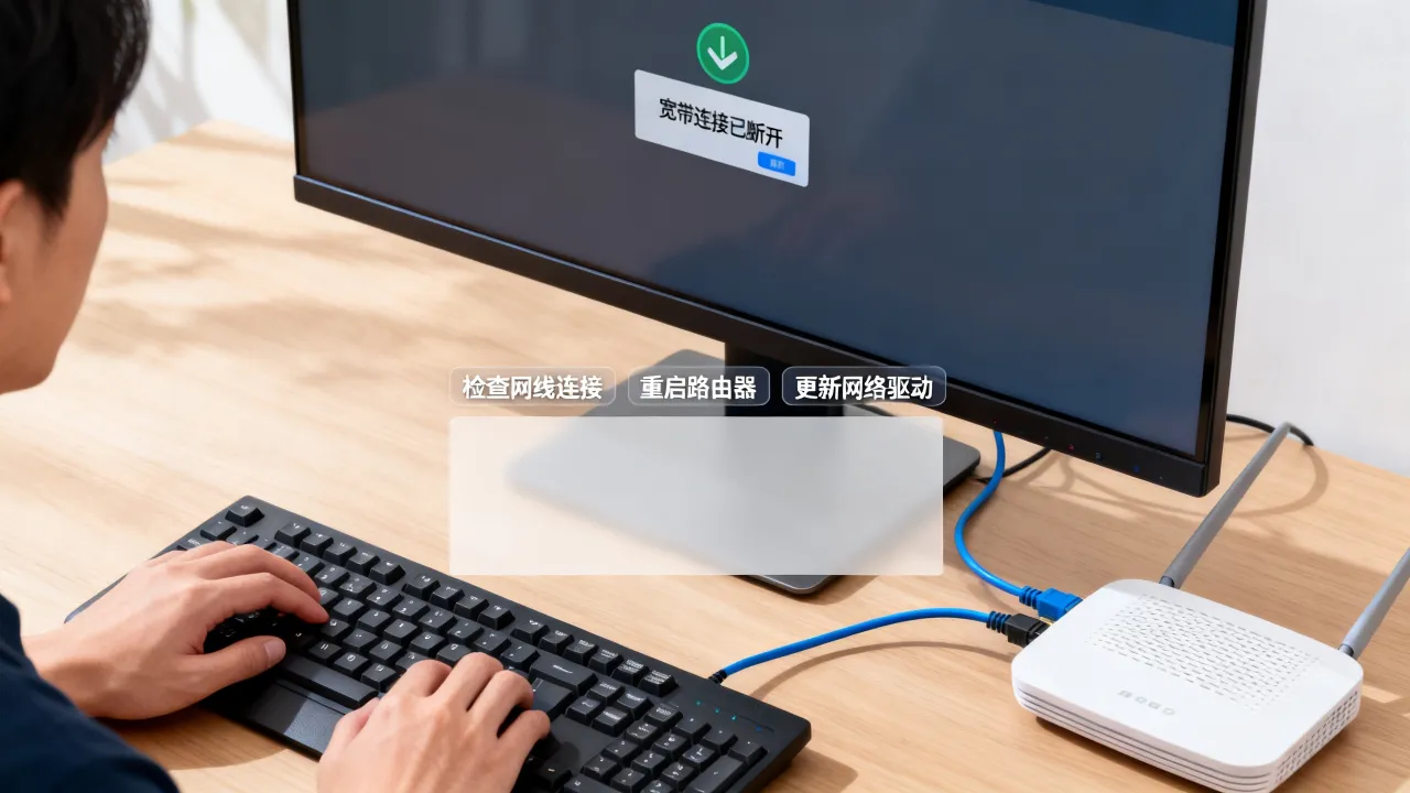 win10宽带连接断开怎么连接服务器？，宽带连接自动断开修复技巧