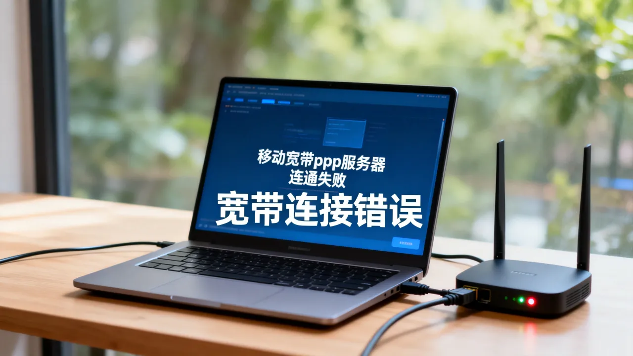 移动宽带ppp服务器连通失败怎么办，宽带连接错误提示原因详解