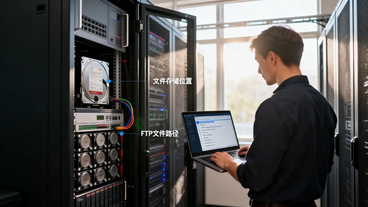 ftp服务器文件存在哪，FTP文件存储位置如何查看？
