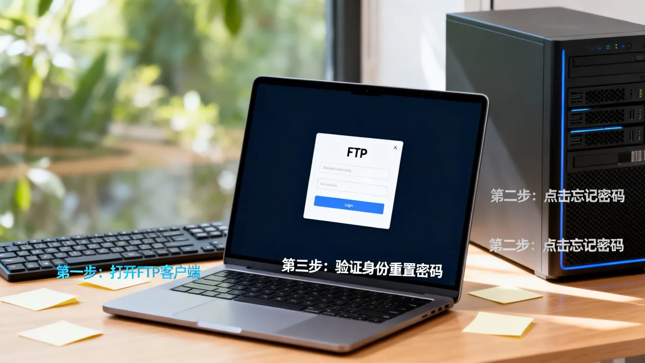 ftp服务器如何重新登录密码，忘记FTP密码怎么修改重置