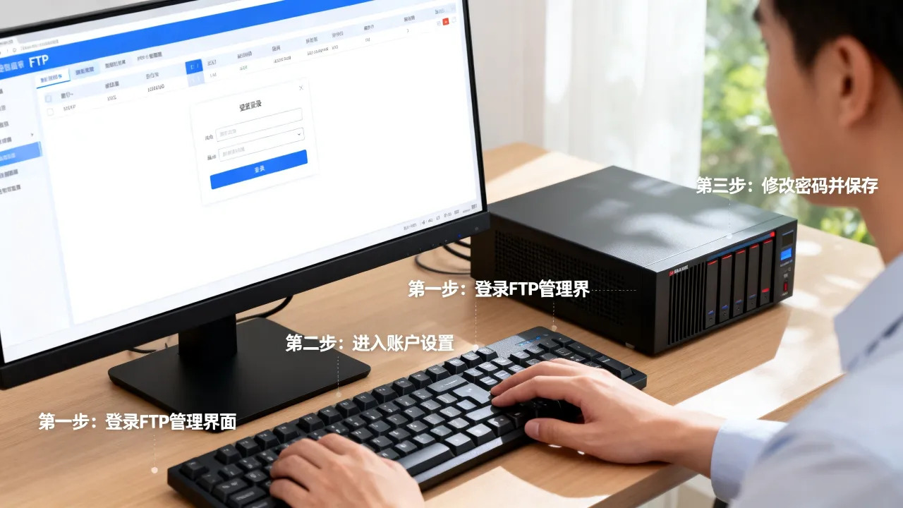 FTP服务器如何设置账户密码，修改FTP密码步骤是什么
