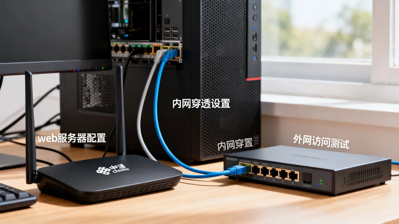 联通宽带怎么搭web服务器，内网穿透怎么实现外网访问？