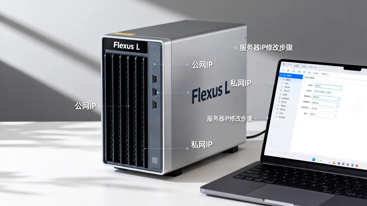 Flexus L实例公网私网地址能改吗，服务器客户端IP怎么修改？