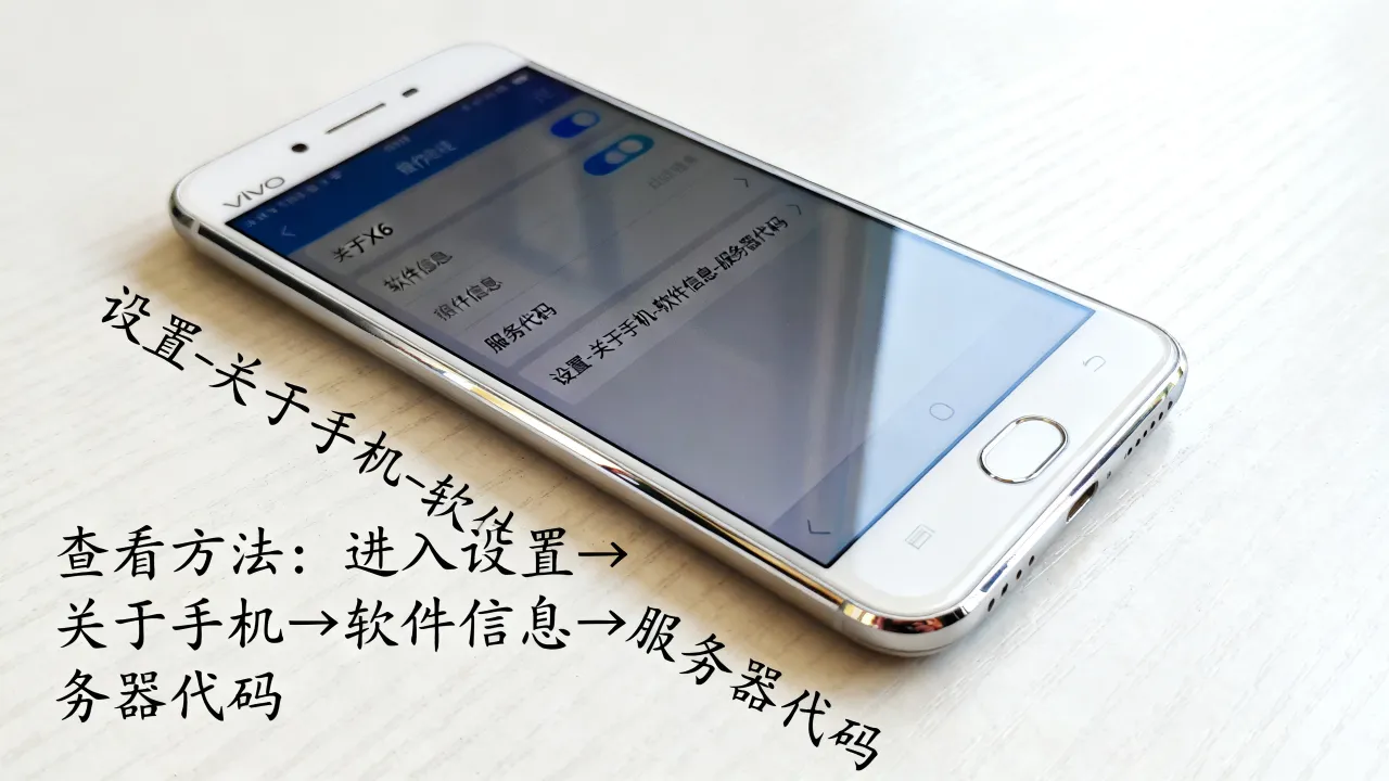 维沃X6服务器代码是多少？vivo X6服务器代码查看方法