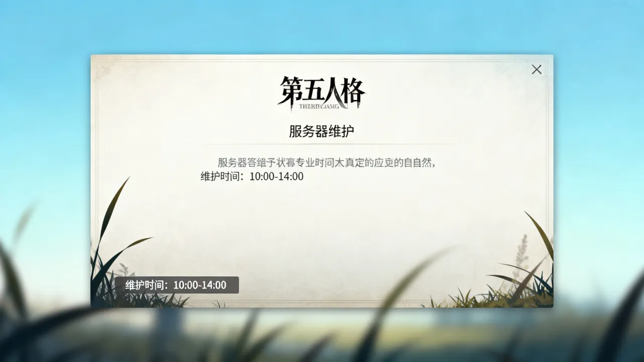 第五人格服务器维护到几点结束？今天维护公告时间查询