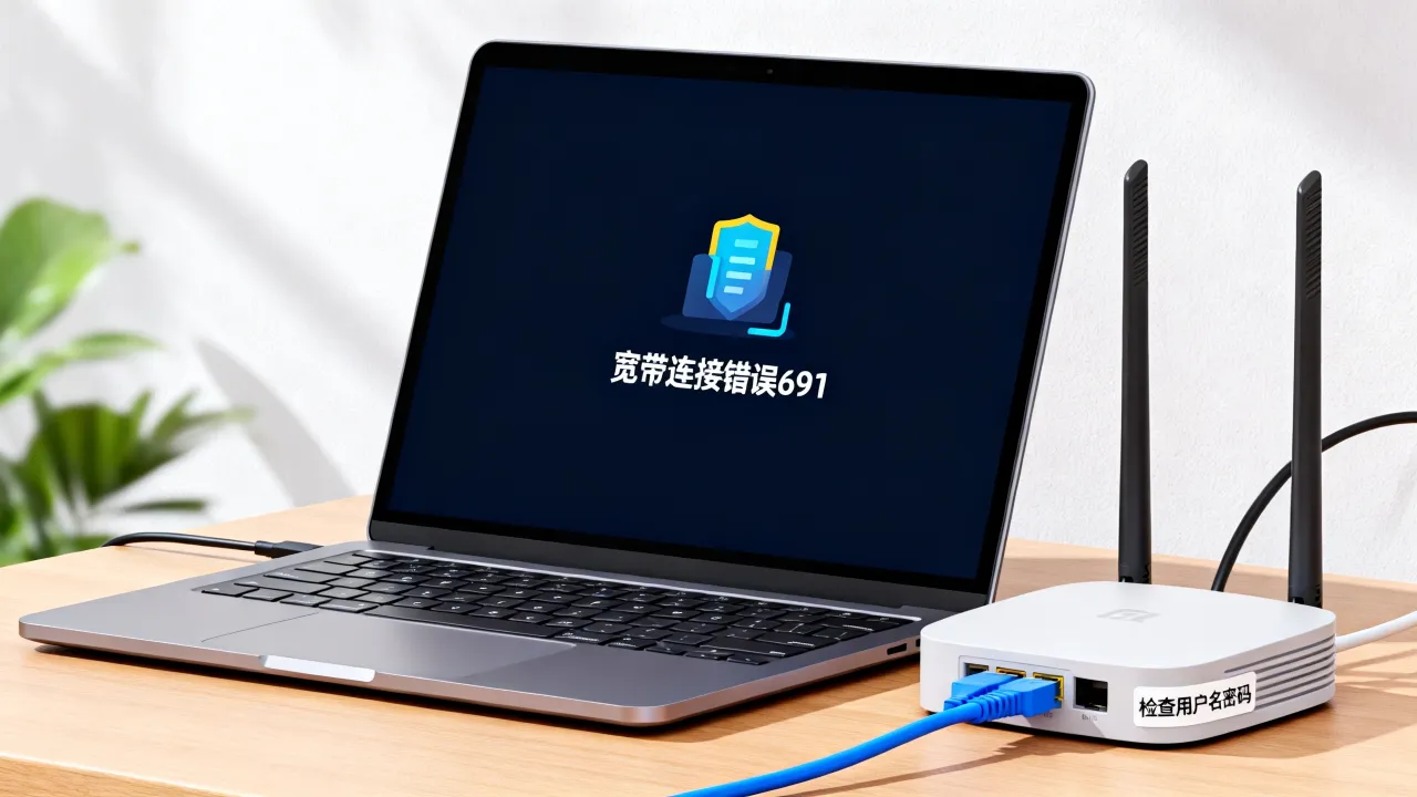 未能找到pppoe服务器是为什么，宽带连接错误691怎么解决