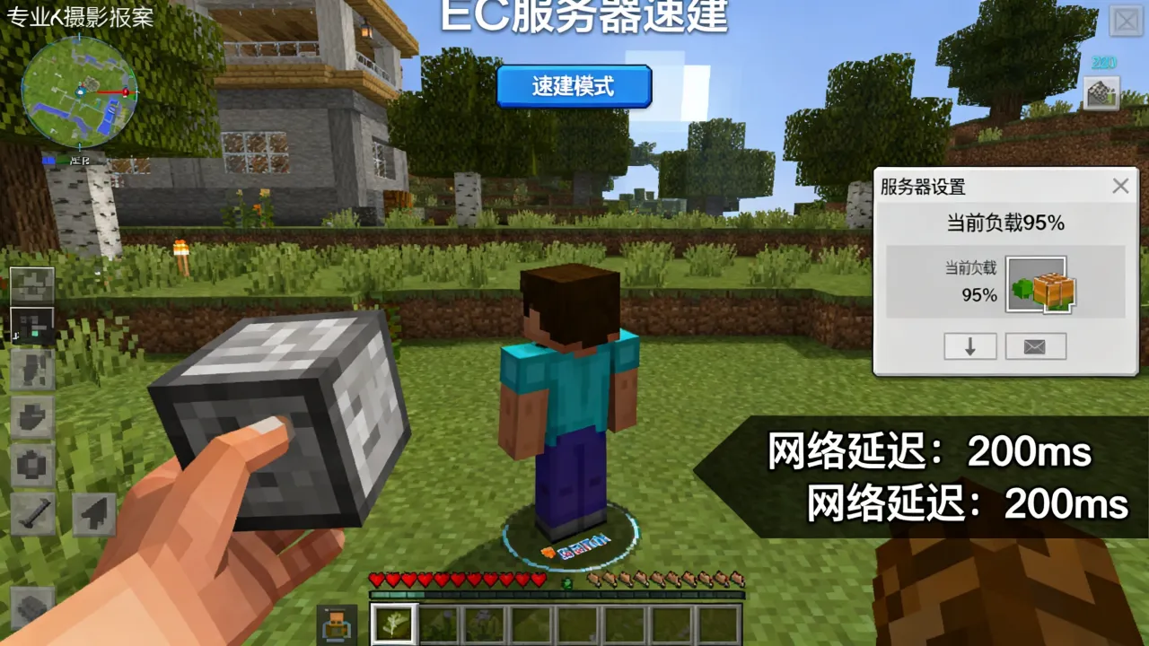 我的世界EC服务器怎么玩不了速建，EC服速建进去就掉线原因