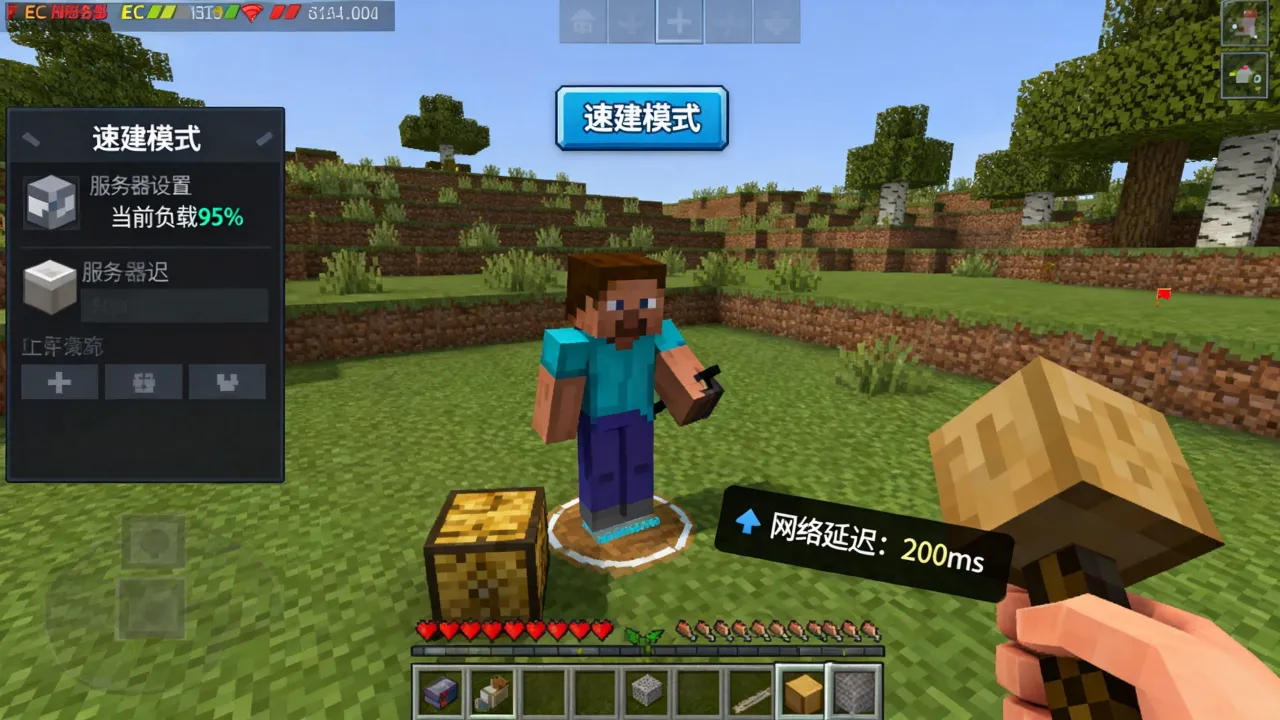 我的世界EC服务器怎么玩不了速建，EC服速建进去就掉线原因