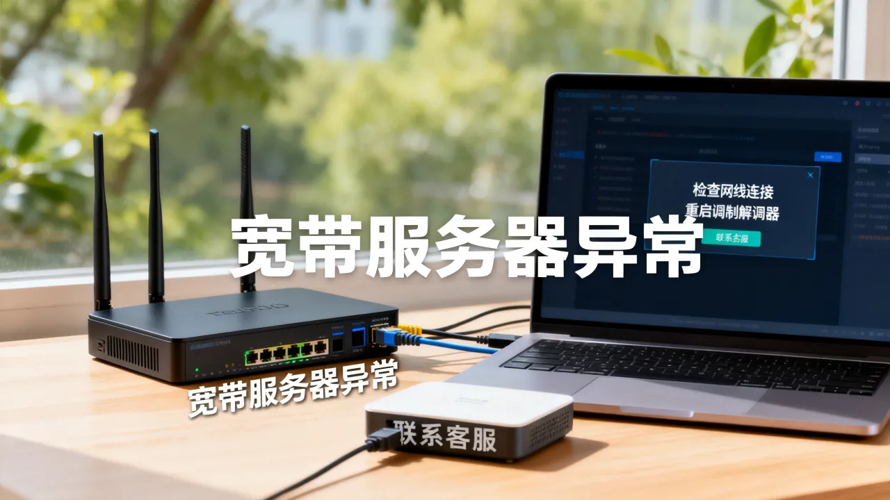 宽带服务器出现异常怎么回事？如何解决宽带服务器连接失败问题