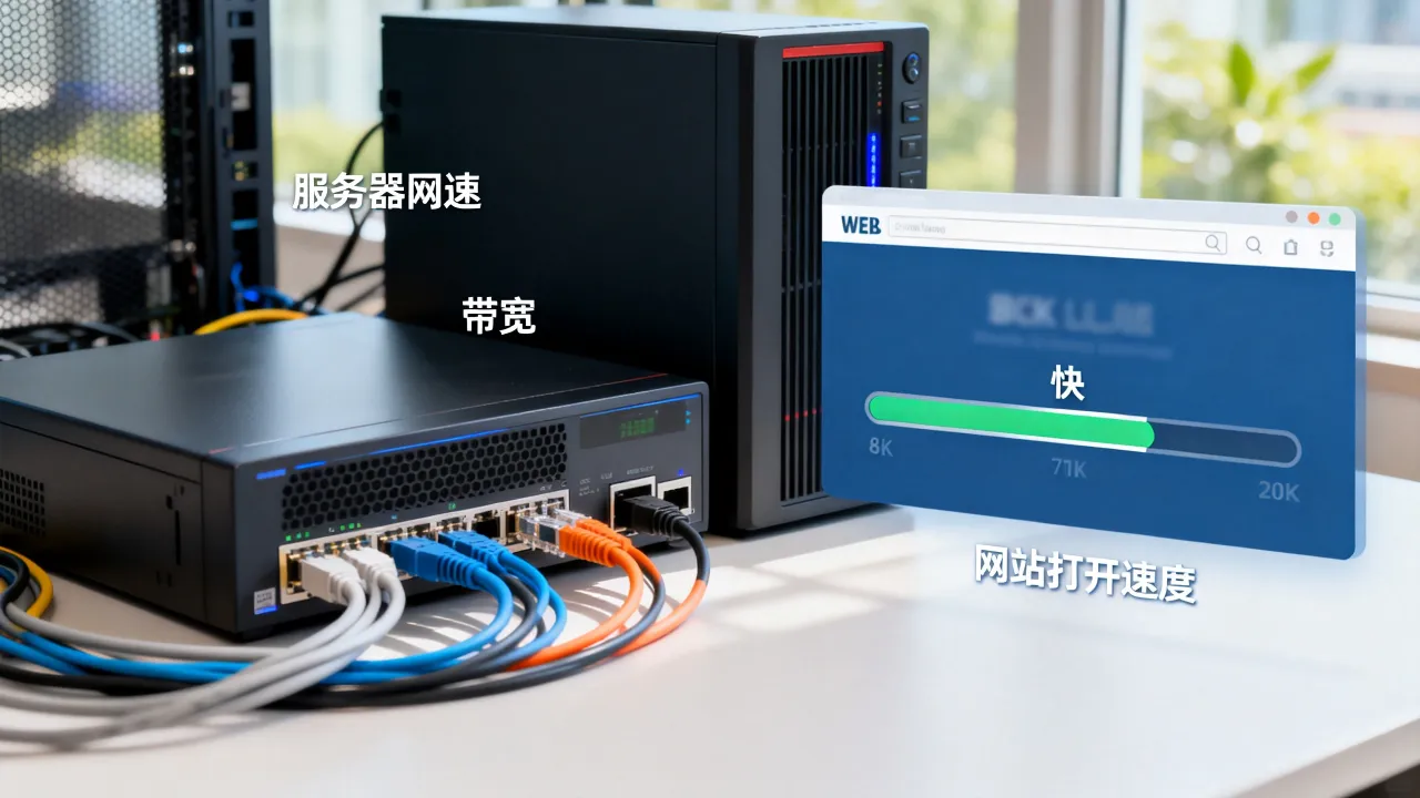 服务器网速对网站打开速度有影响吗，服务器带宽多少合适？