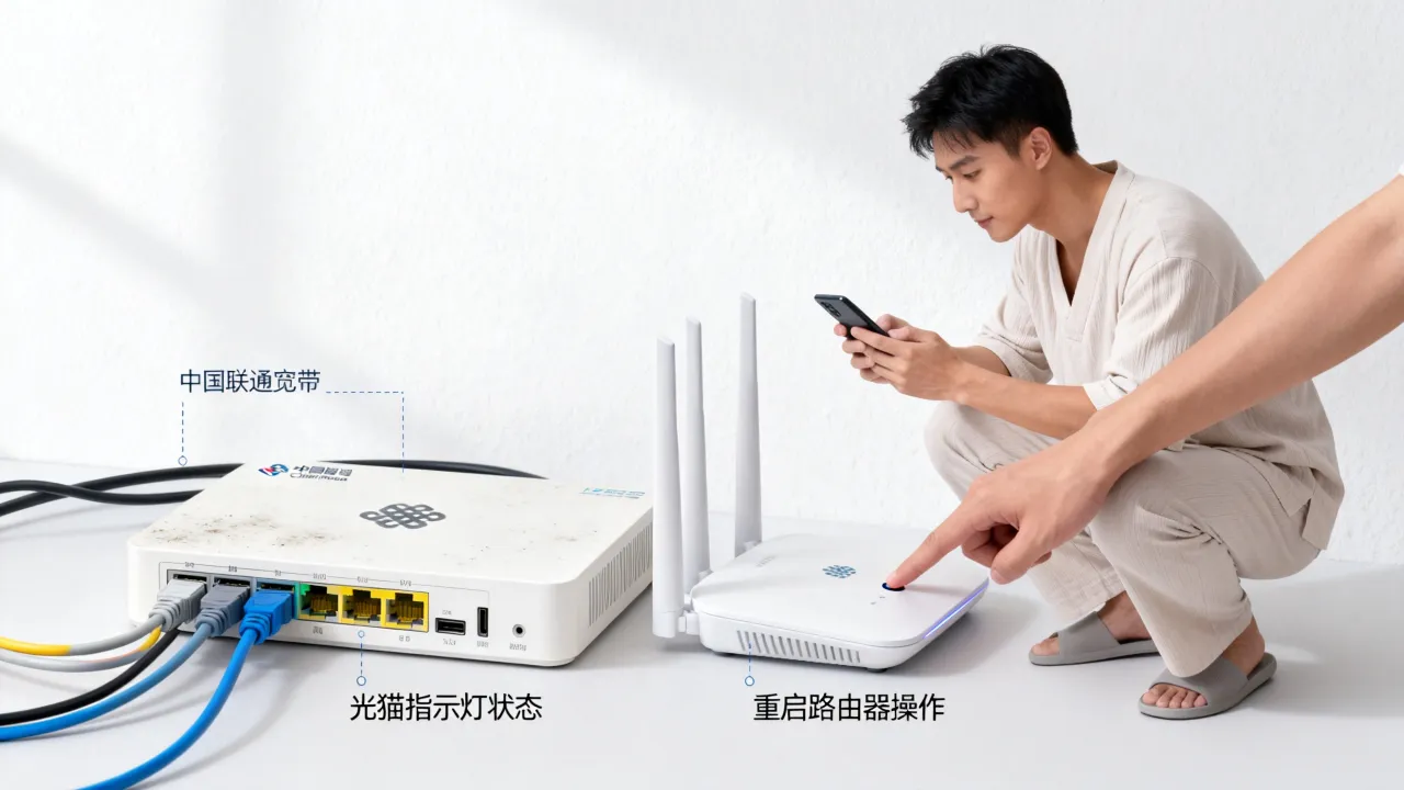 联通宽带服务器断网是什么原因，宽带无法上网怎么解决