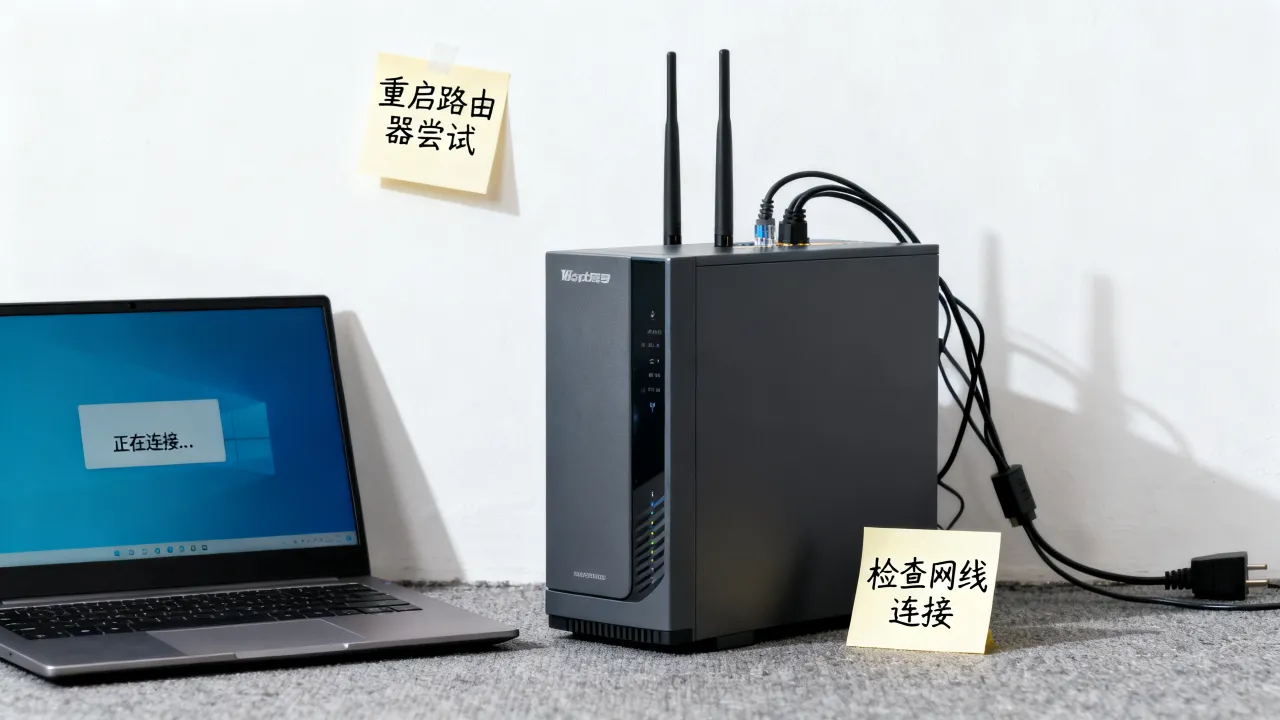 宽带拨号服务器一直无反应是什么原因，怎么解决？