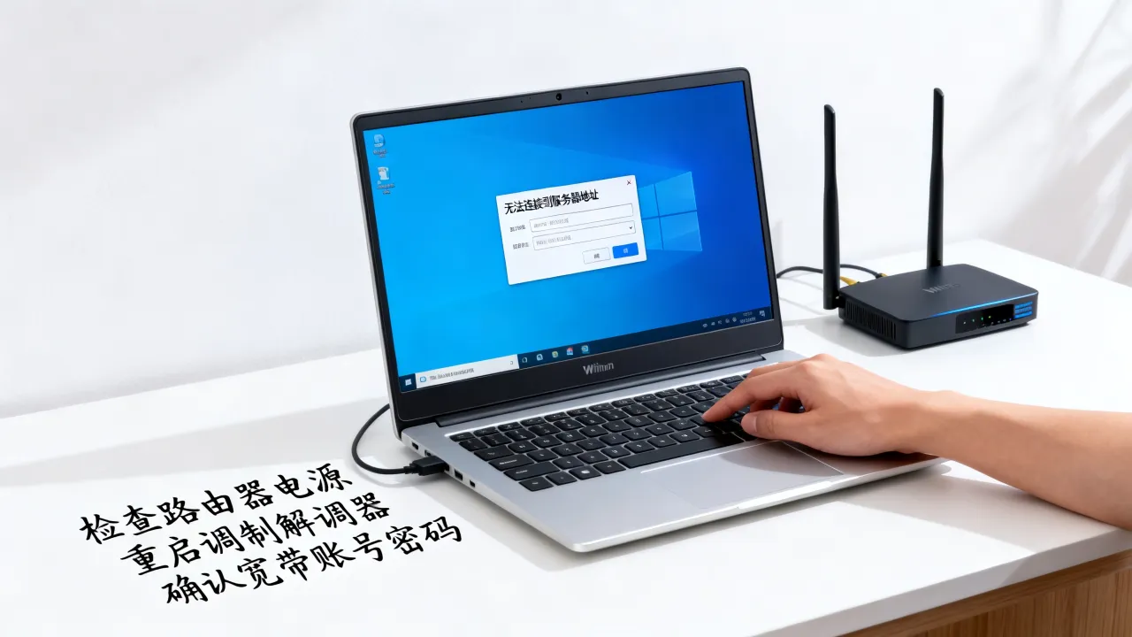 win10宽带连接无法连接服务器地址怎么办，连不上是什么原因