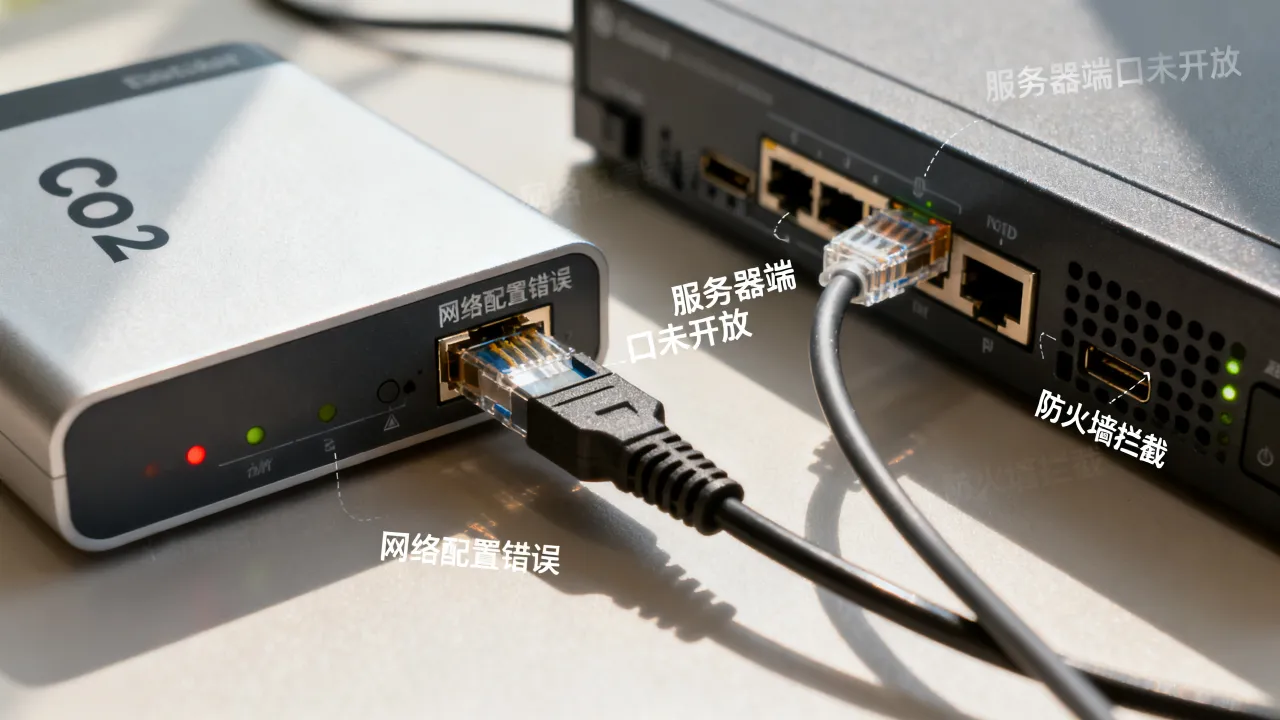 co2为什么与服务器无法建立连接？原因及解决方法，co2连接服务器失败怎么办