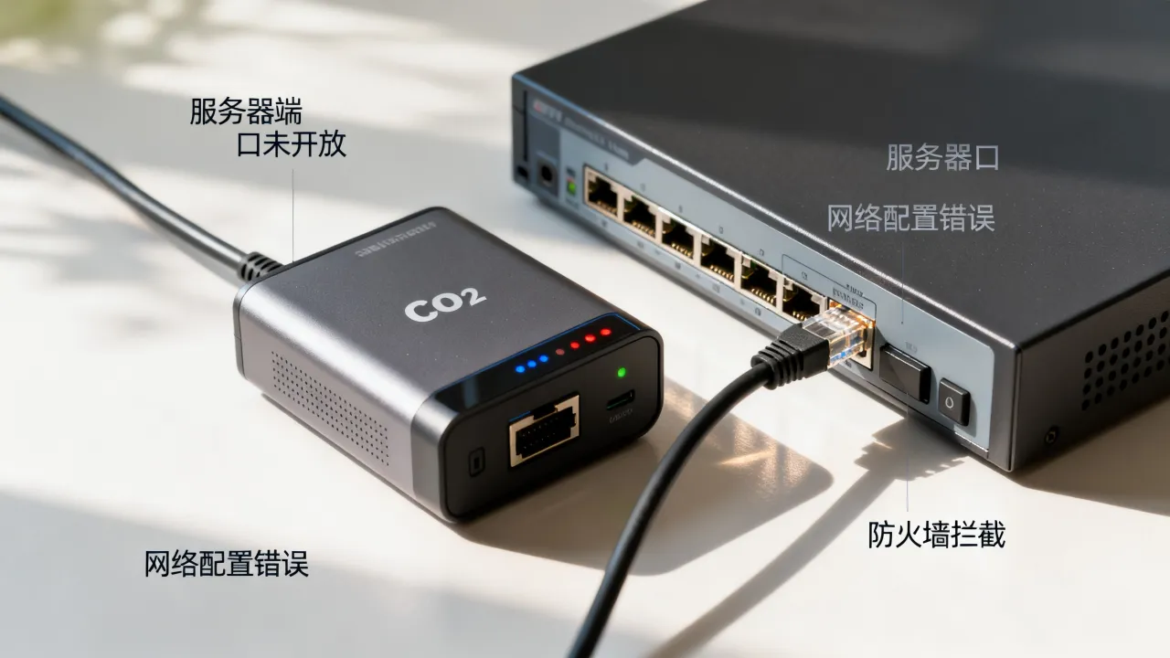 co2为什么与服务器无法建立连接？原因及解决方法，co2连接服务器失败怎么办