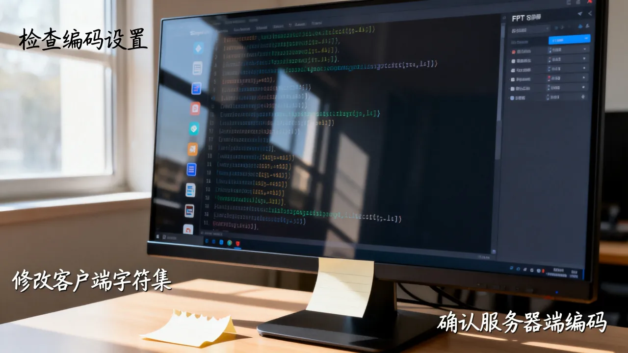 FTP目录乱码怎么解决，登陆FTP服务器文件显示乱码怎么办