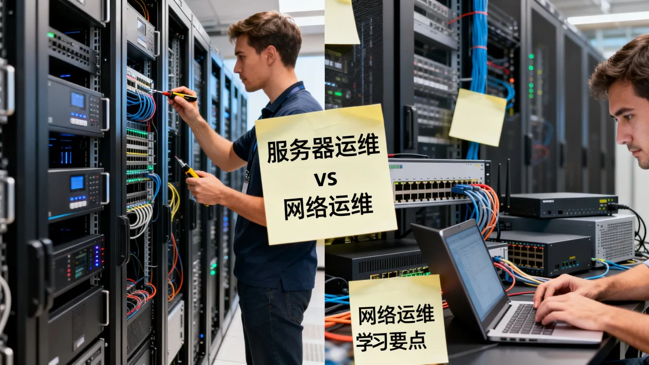 服务器运维和网络运维有什么区别？，网络运维需要学什么