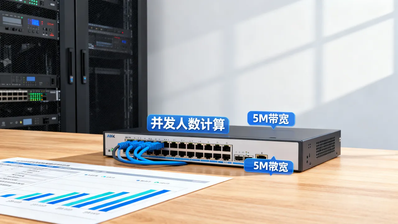 服务器5m宽带可以同时多少人，5m带宽并发人数怎么算