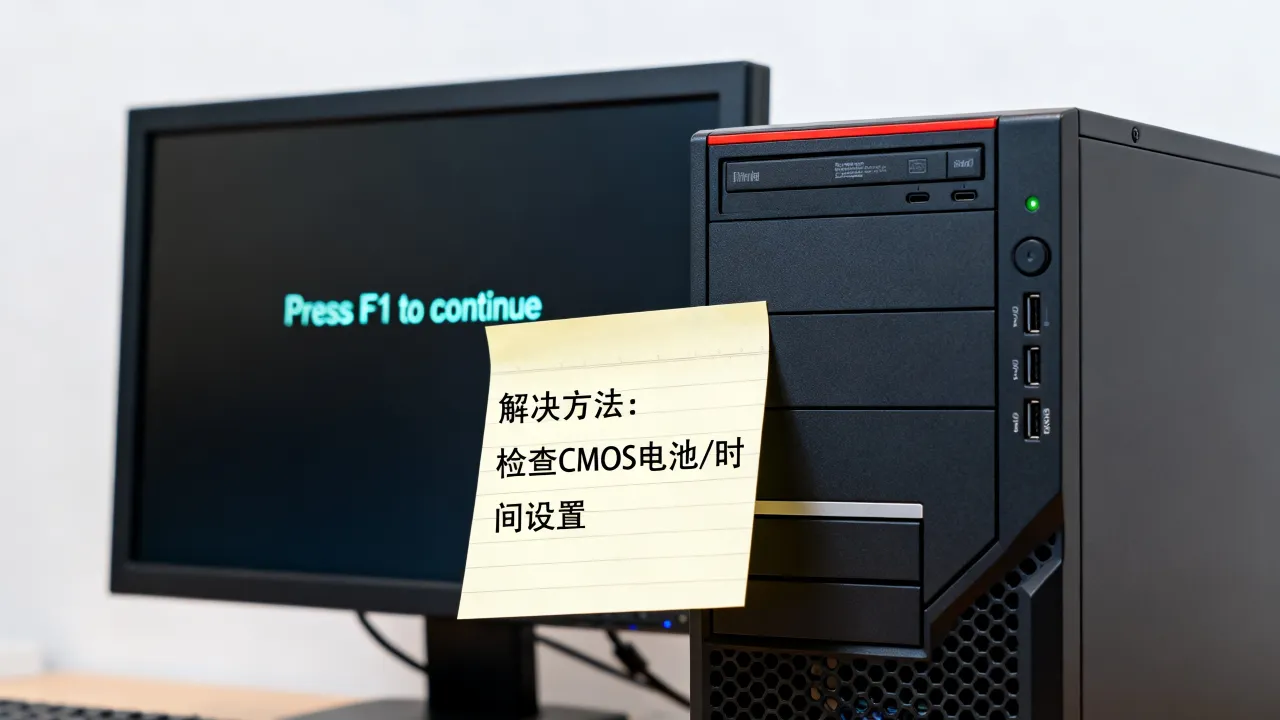 服务器为什么进系统要按F1，开机按F1怎么解决？